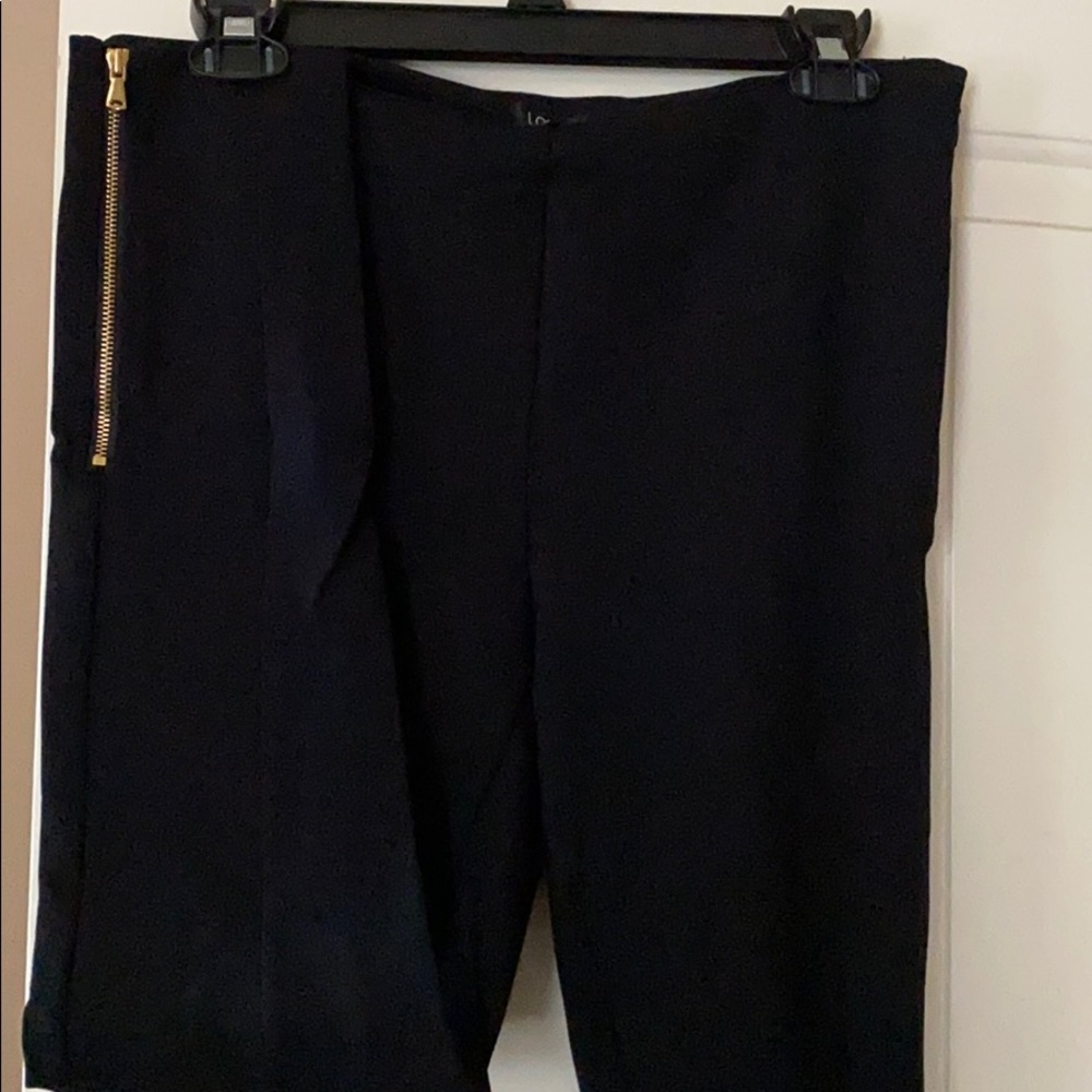 Loft Ponte zippered leg pants